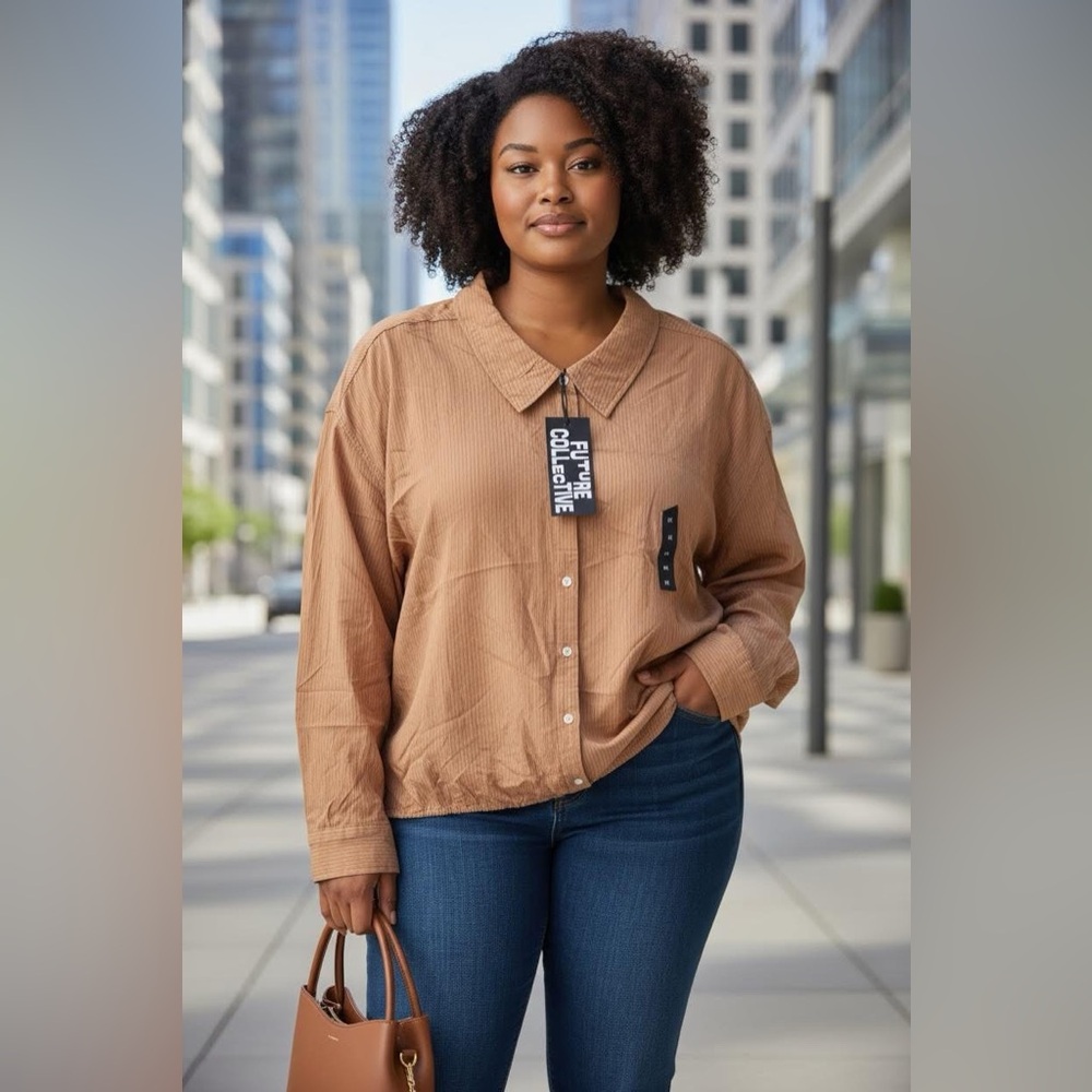 Brown Black Stripe Long Sleeve for Women - Future Collective